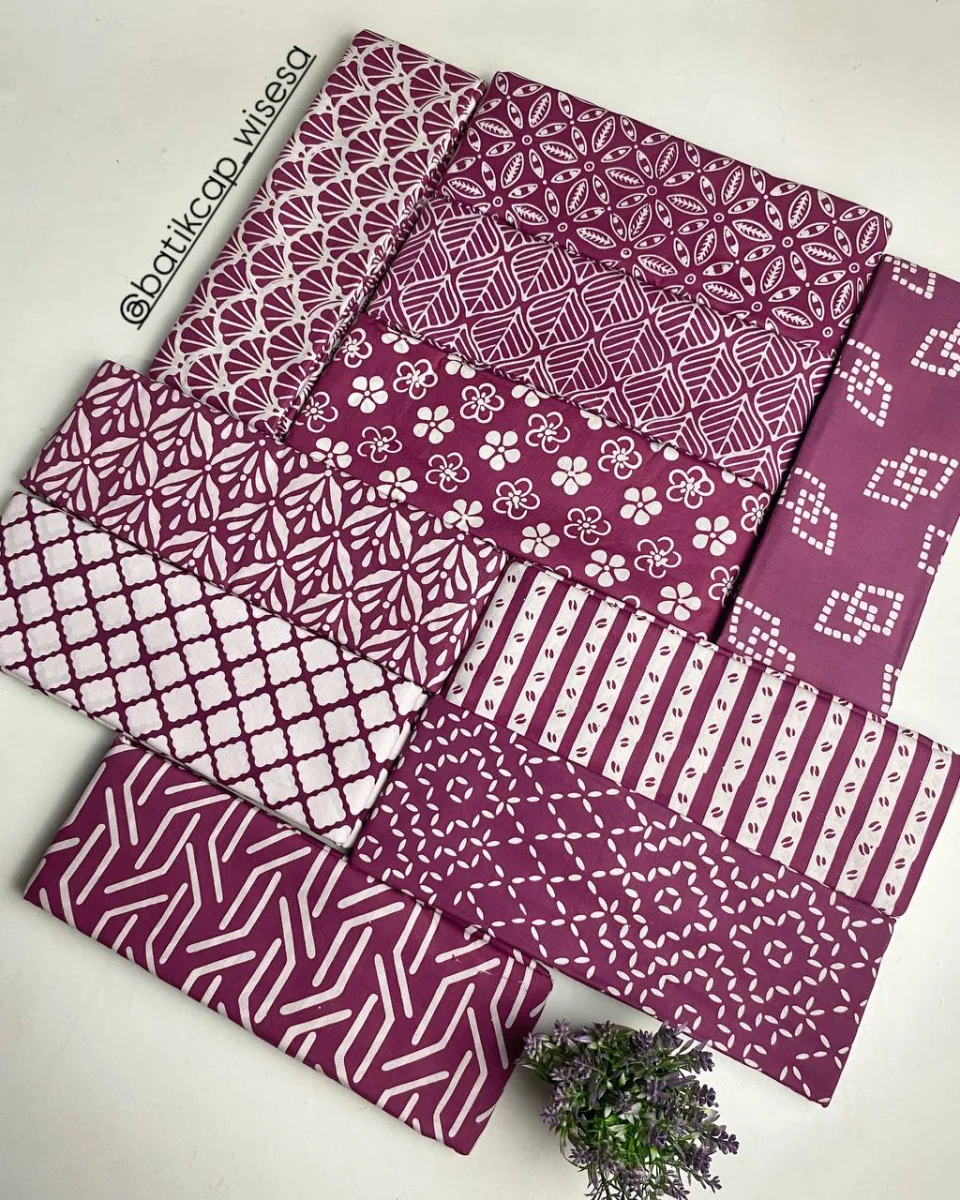 Batik Cap Magenta