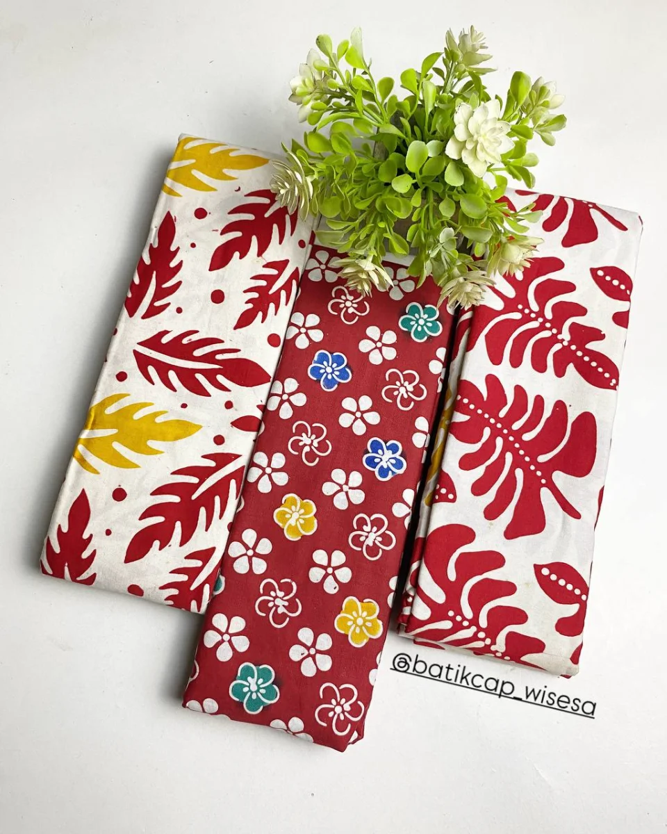 Batik Cap colet Merah