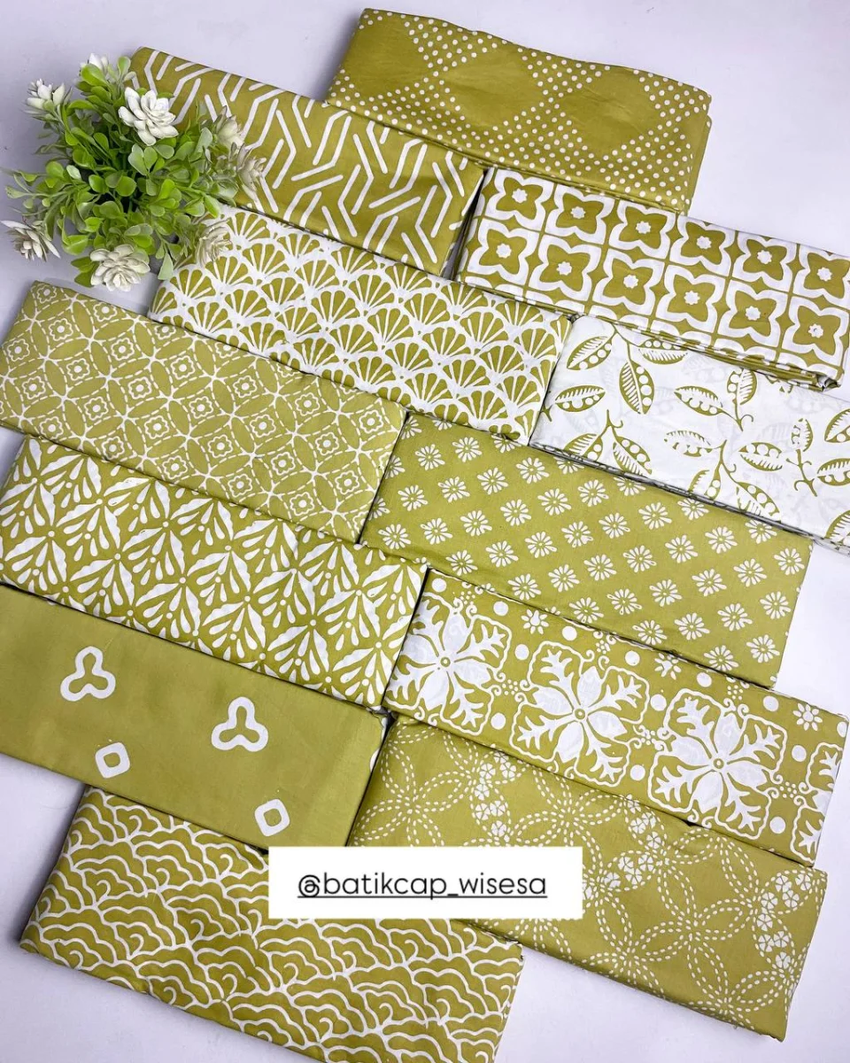 Batik Cap Kuning Lemon