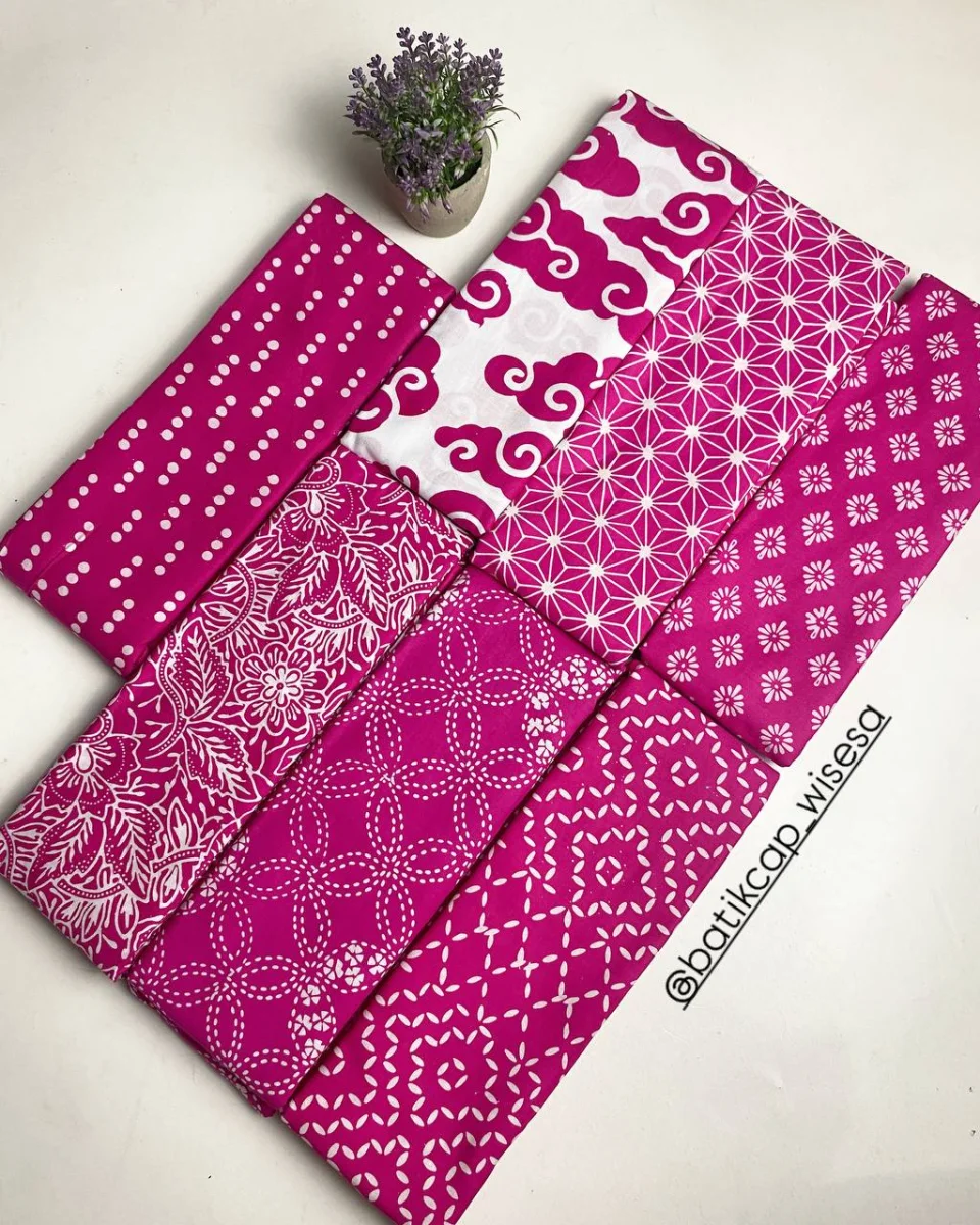Batik Cap Pink Fanta